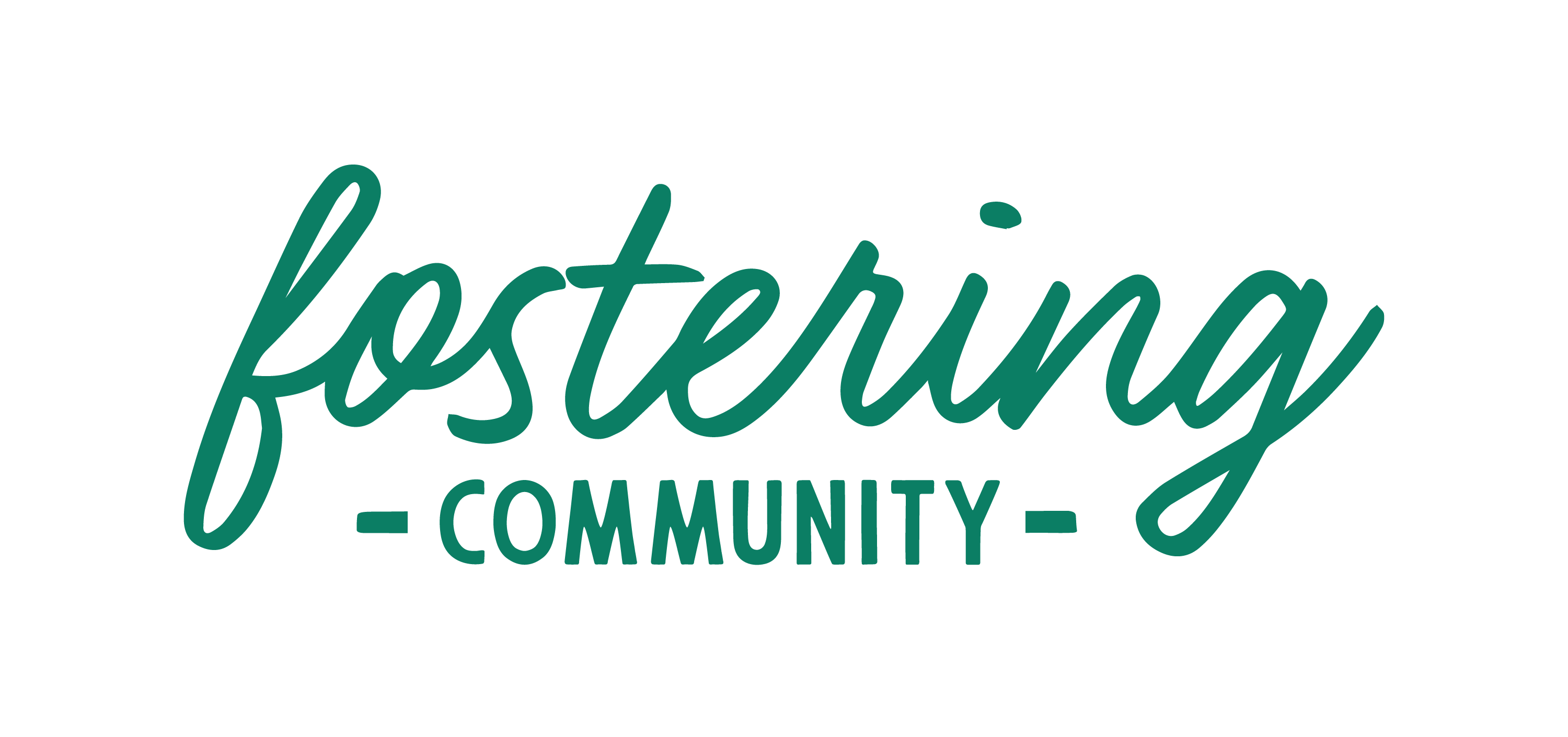 Logo for "FOSTERING COMMUNITY"
