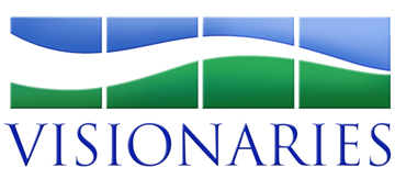 Logo for "THE VISIONARIES INC"