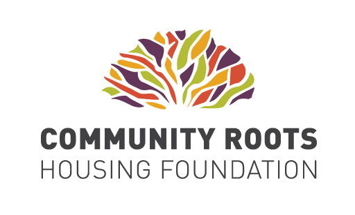 Logo for "COMMUNITY ROOTS HOUSING FOUNDATION"