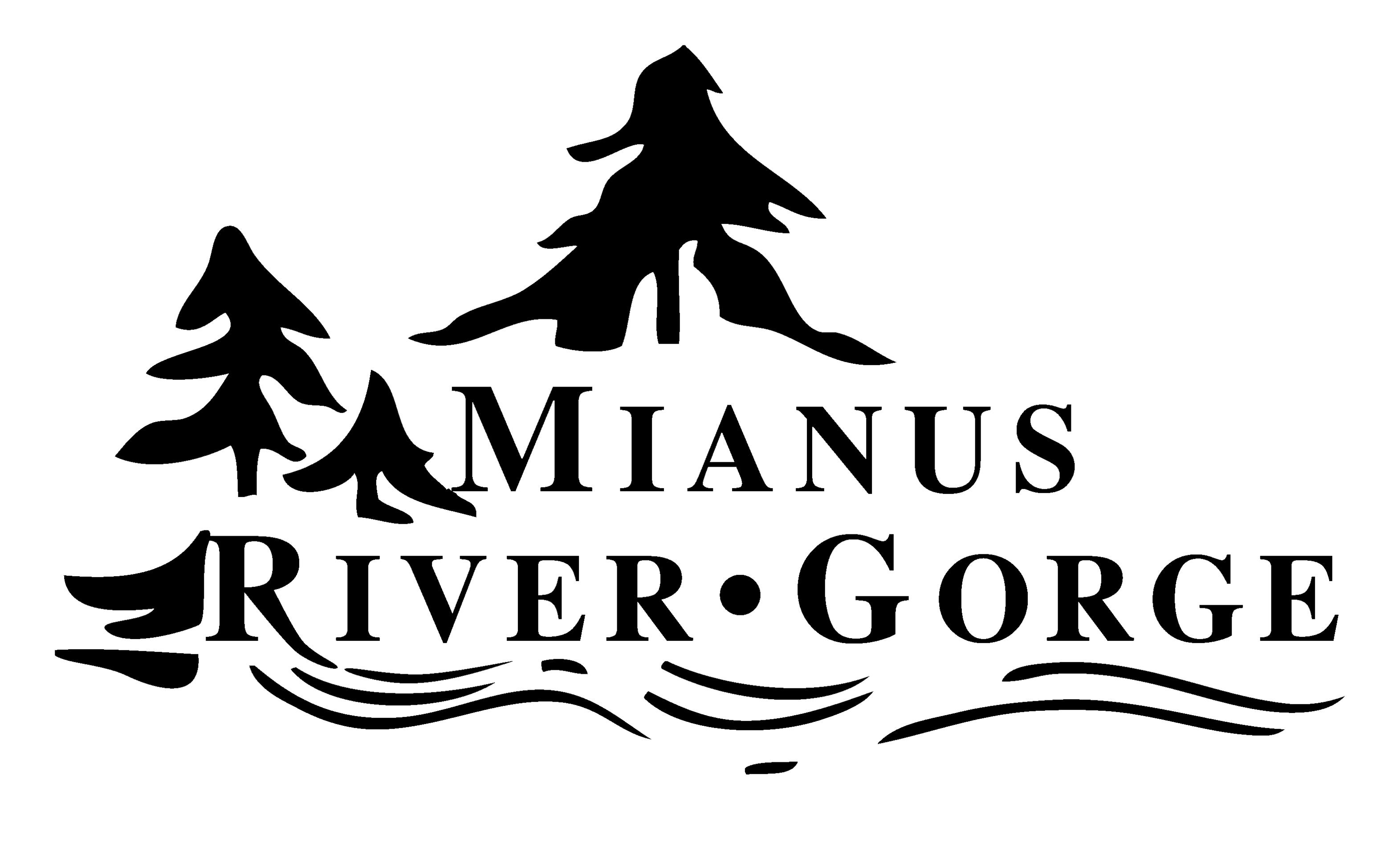 Logo for "MIANUS RIVER GORGE INC"