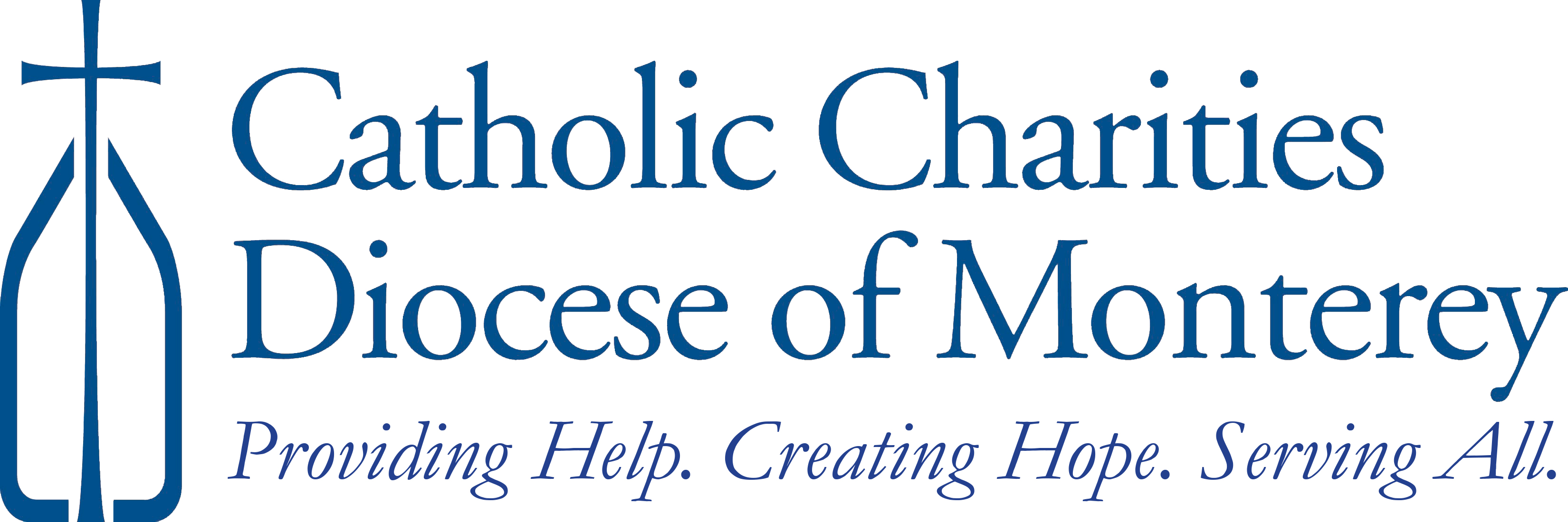 Logo for "CATHOLIC CHARITIES OF THE DIOCESE OF MONTEREY"