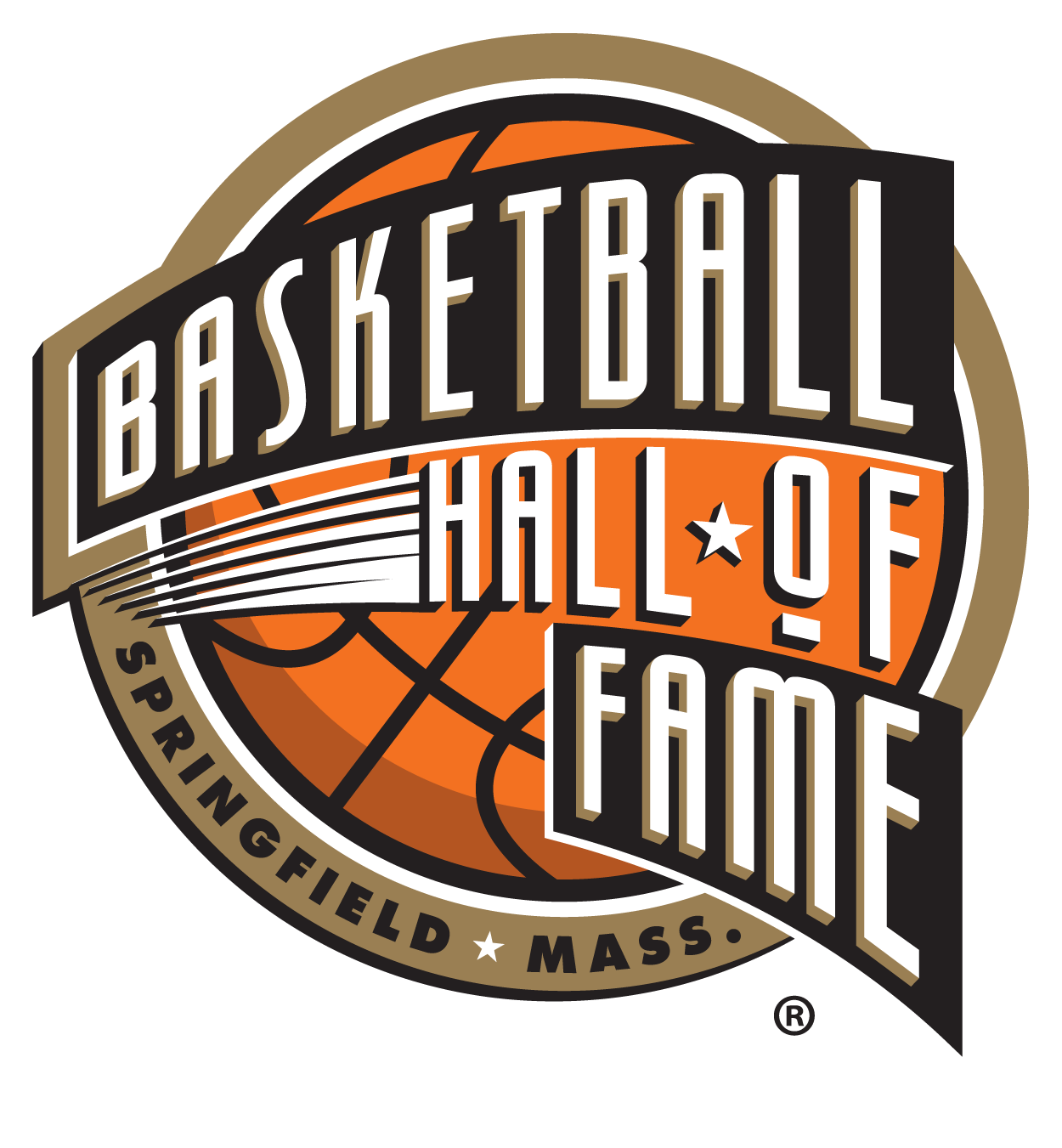 Logo for "NAISMITH MEMORIAL BASKETBALL HALL OF FAME"