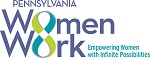 Logo for "PENNSYLVANIA WOMEN WORK"