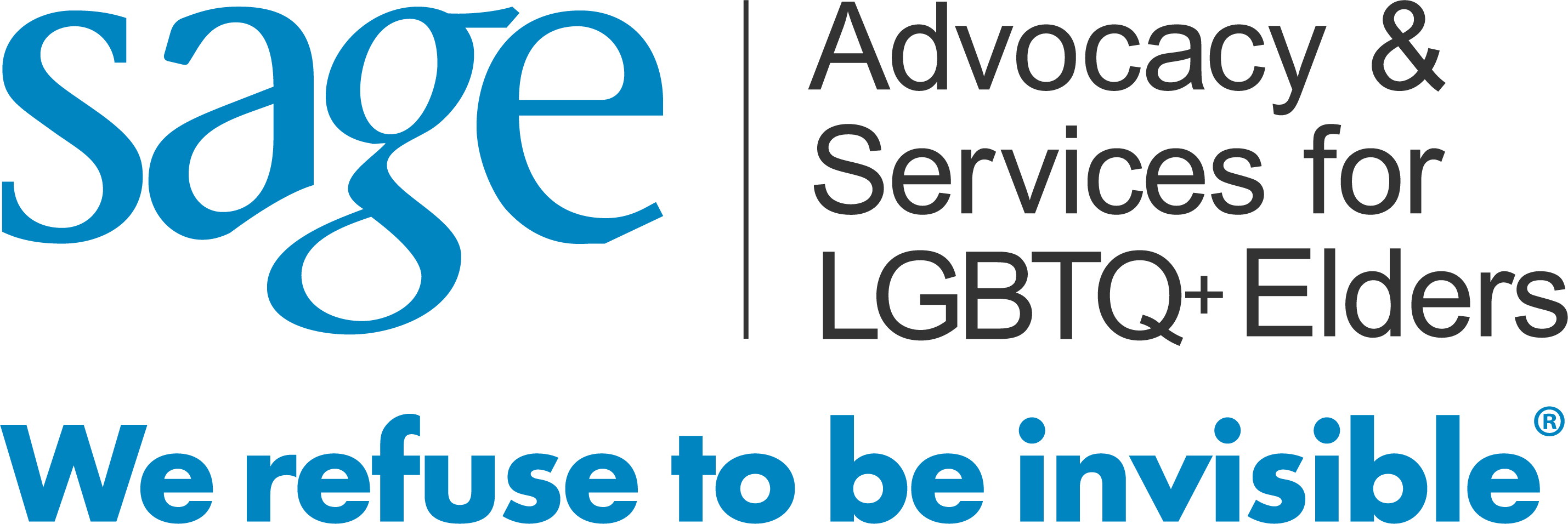Logo for "SERVICES AND ADVOCACY FOR GAY LESBIAN BISEXUAL AND TRANSGENDER ELDERS INC"
