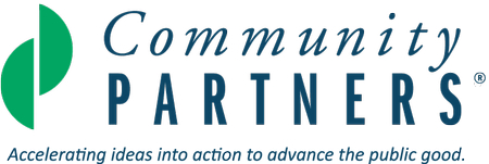 Logo for "COMMUNITY PARTNERS"