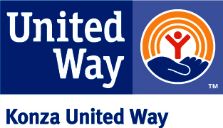 Logo for "KONZA UNITED WAY INC"
