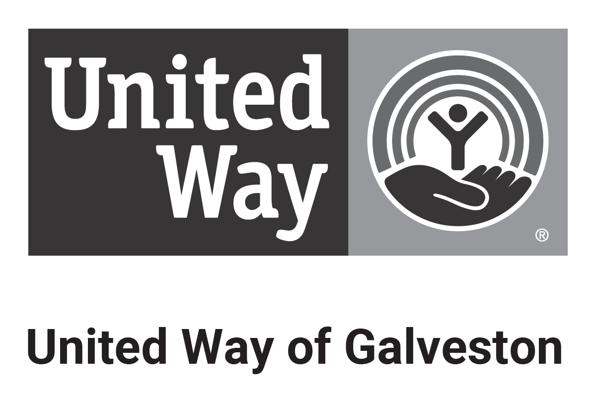 Logo for "UNITED WAY OF GALVESTON INC WHITE"