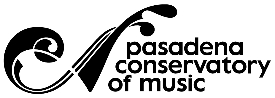 Logo for "Pasadena Conservatory of Music"