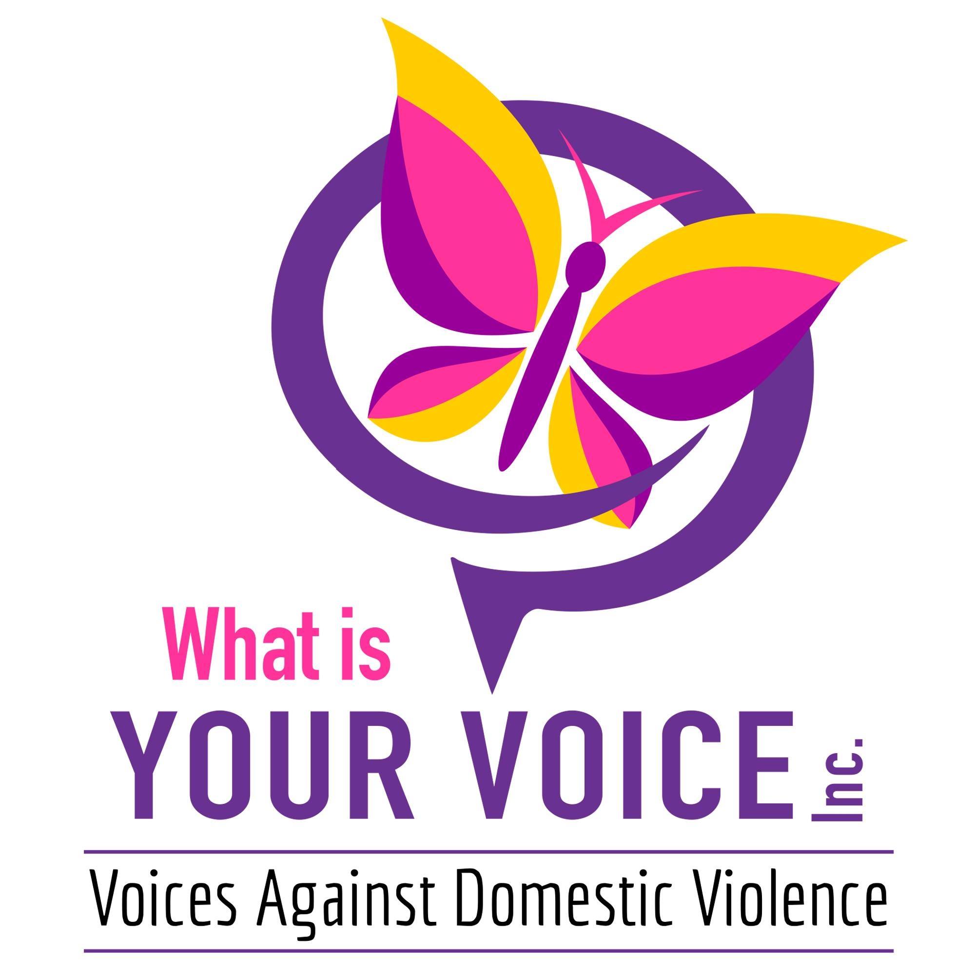 Logo for "WHAT IS YOUR VOICE INC"