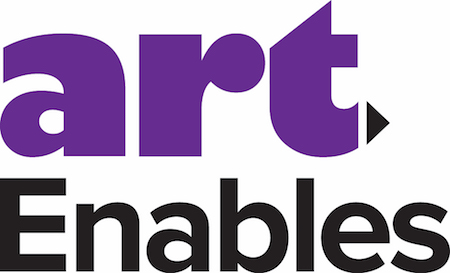 Logo for "ART ENABLES"