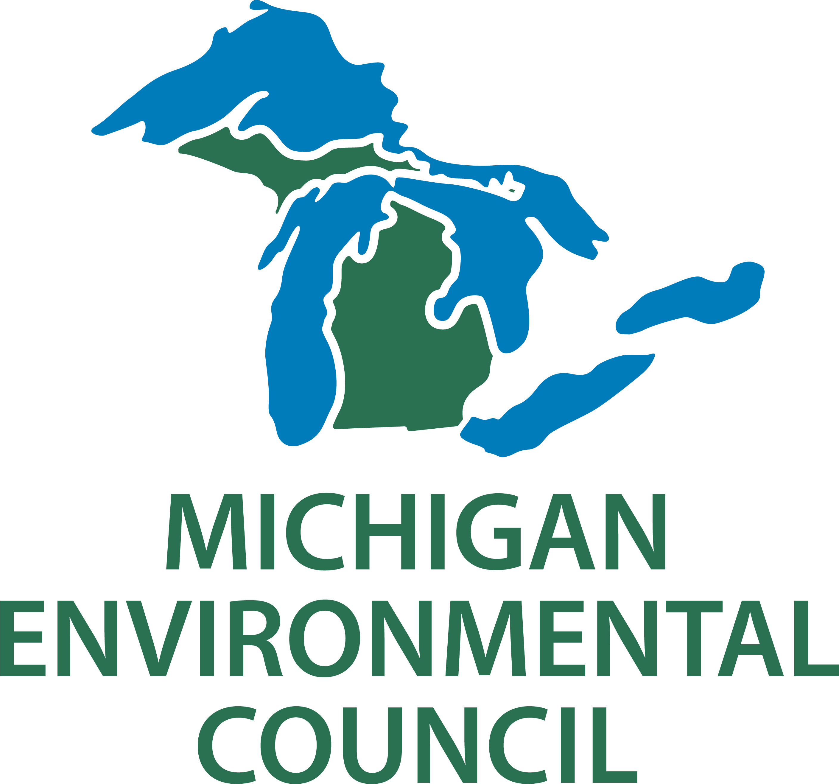 Logo for "MICHIGAN ENVIROMENTAL COUNCIL"