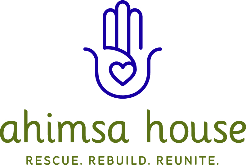 Logo for "AHIMSA HOUSE INC"