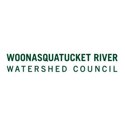 Logo for "WOONASQUATUCKET COUNCIL RIVER WATERSHED"