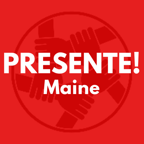 Logo for "Presente! Maine"
