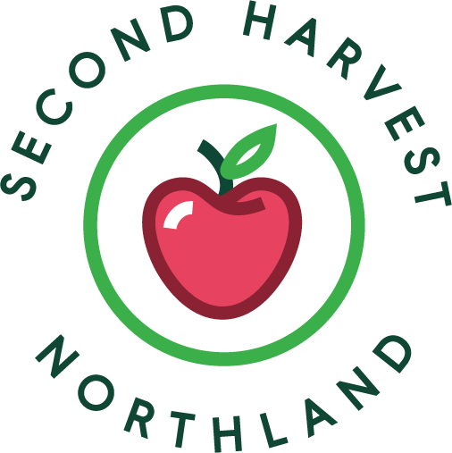 Logo for "SECOND HARVEST NORTHERN LAKES FOOD BANK"