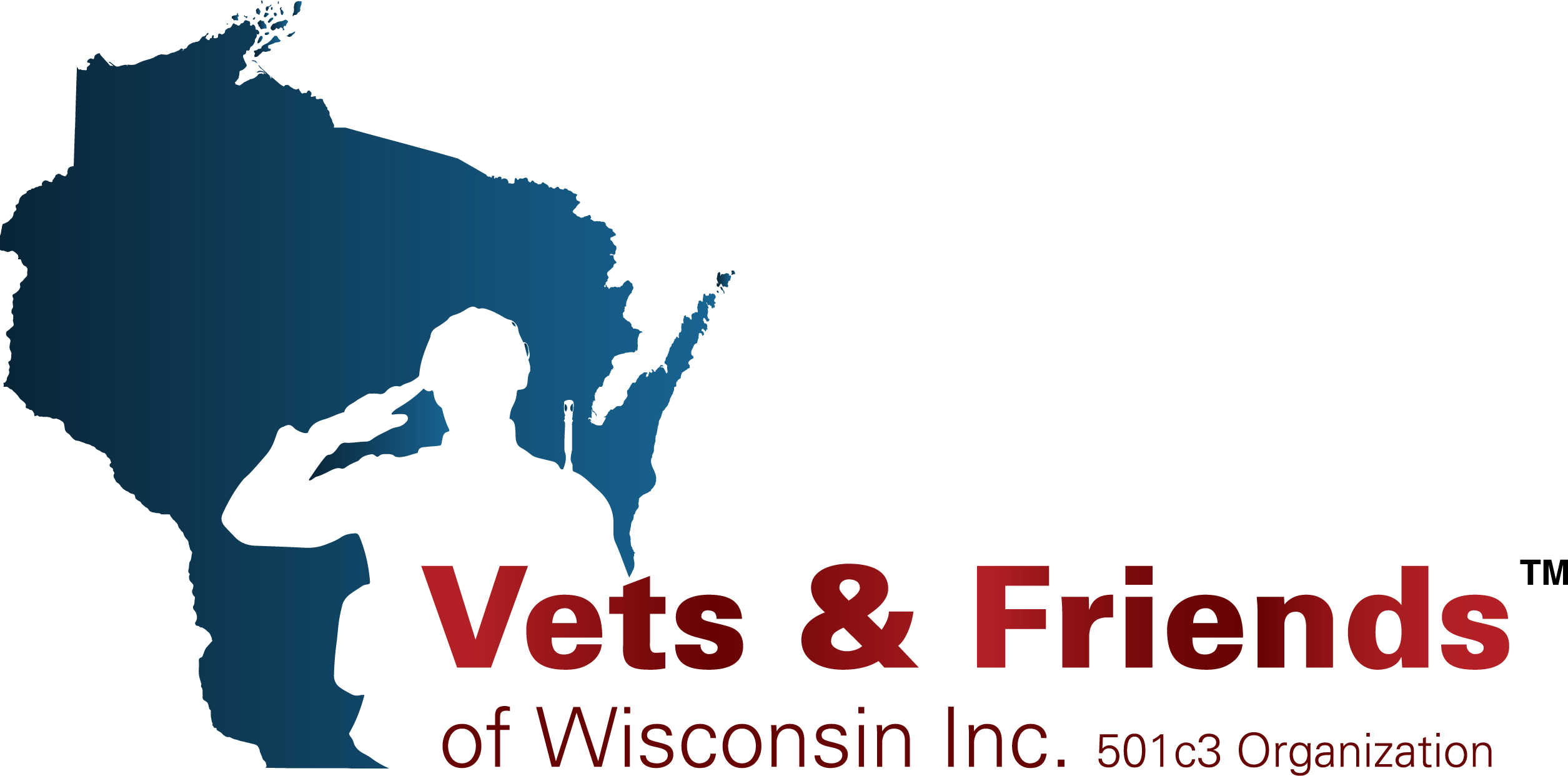 Logo for "VETS & FRIENDS OF WISCONSIN"