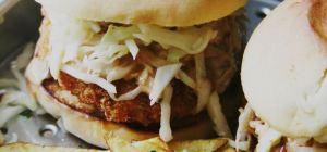 $13 Japanese Burger at Yuzu Sushi