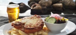 $14.30 Chicken Parmi Special at Nino's Fish Bar & Cafe Hillarys