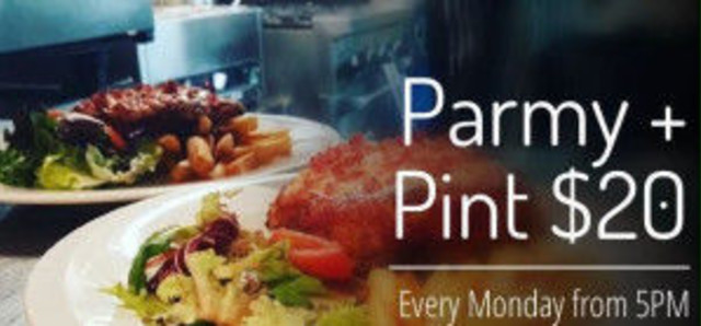 $16.50 Parmy Night at Victoria Park Hotel