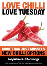 $17 Chilli Dishes at Captain Stirling Hotel