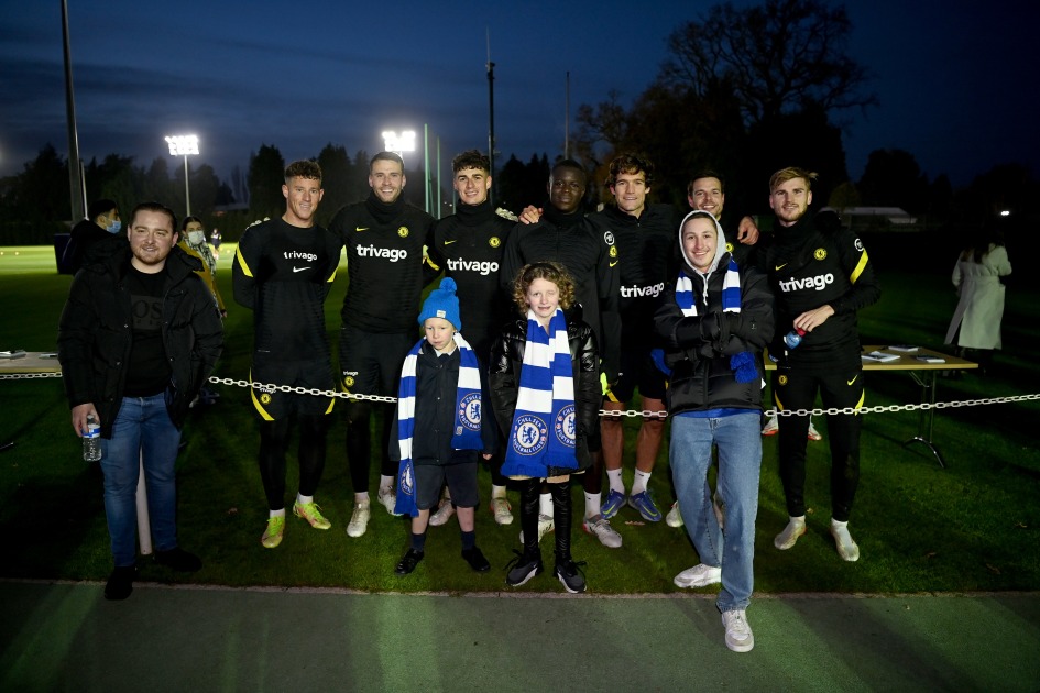 Blues Welcome Chelsea Foundation Guests To Cobham News Official Site Chelsea Football Club