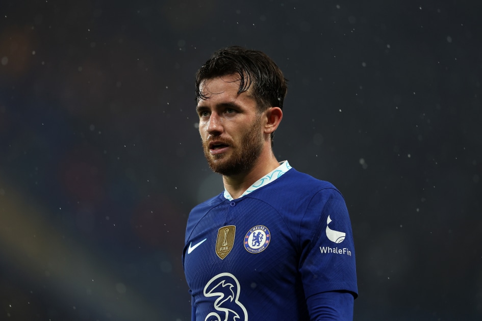 CHELSEA FC CHILWELL チルウェル ユニフォーム チェルシー Chelsea Ben Chilwell 22 - 23 Player Cutout Wall Sticker - 120cm
