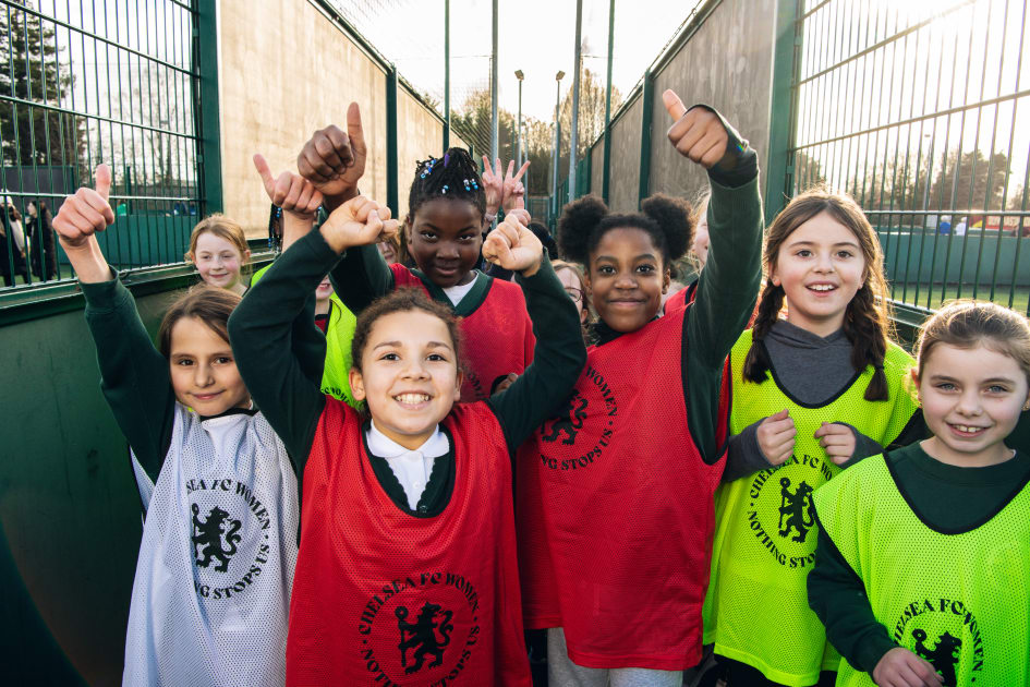 Girls Football Festival Takes Place At Cobham News Official Site Chelsea Football Club