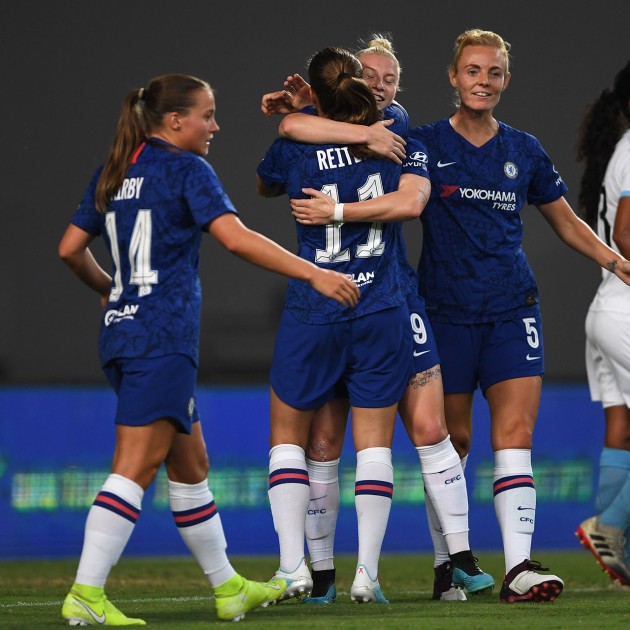 Fulham, UK. 08th Sep, 2019. The Tottenham Hotspur Women prior to the  Barclays Women's Super League match between Chelsea Women and of Tottenham  Hotspur Women at Stamford Bridge in London, UK 
