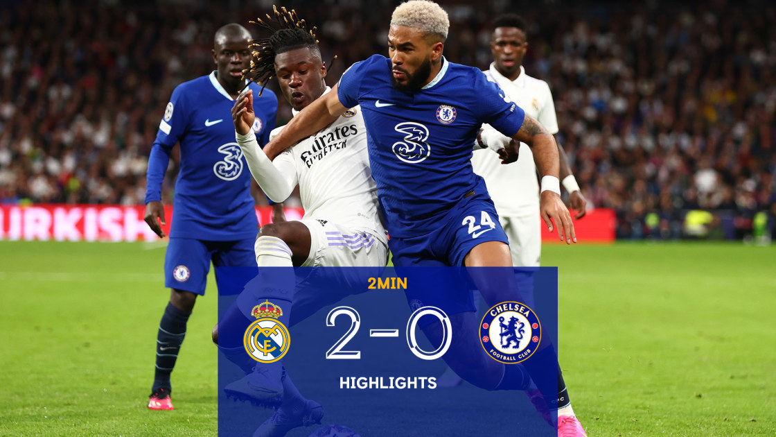 Highlights Real Madrid 20 Chelsea Video Official Site Chelsea