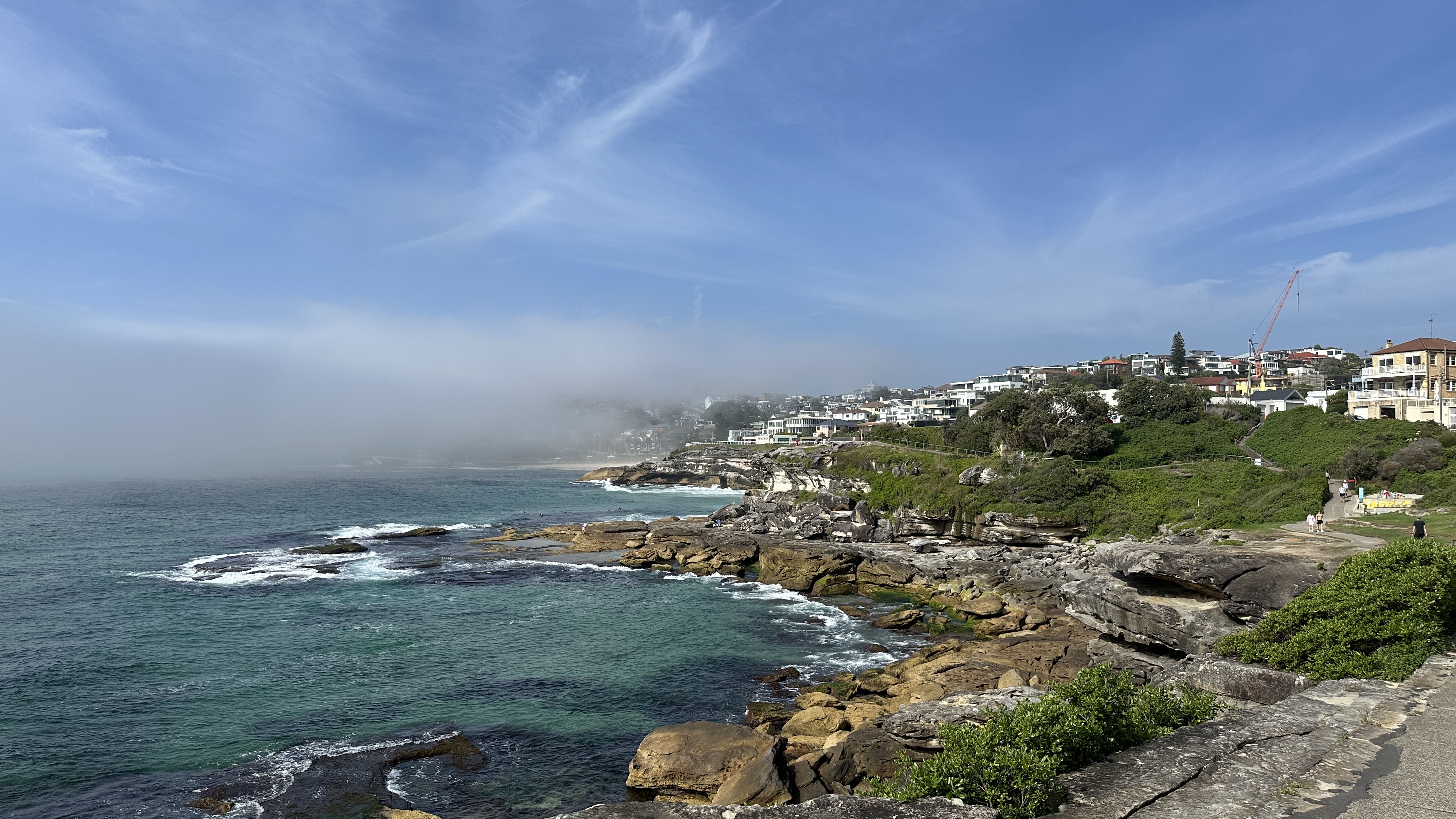 The coastal cliffs between Tamarama Beach and Bondi Beach