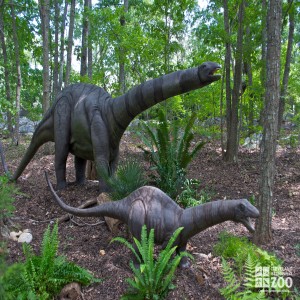 Apatosaurus and baby