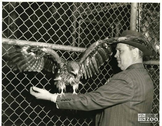 1940's - Fletcher Reynolds with Bird of Prey