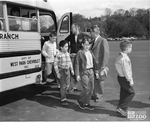 1950's - Director Fletcher Reynolds and School Visit