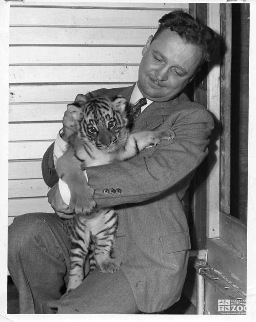 1950's - Director Reynolds and Tiger Cub