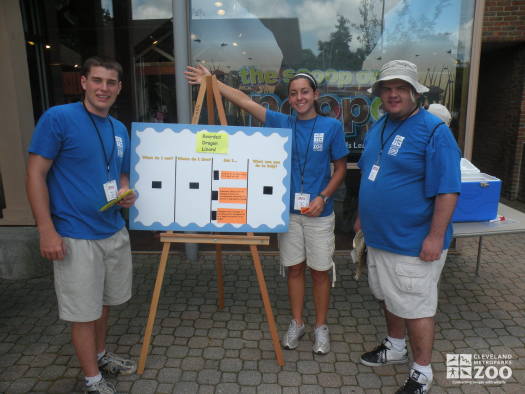 Zoo Crew Members in the Welcome Plaza