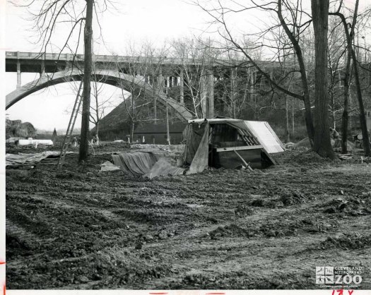 1970's - Bear Grotto Construction Fulton Bridge in Background