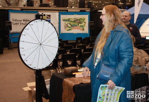 RV Show Visitor at Greeting table