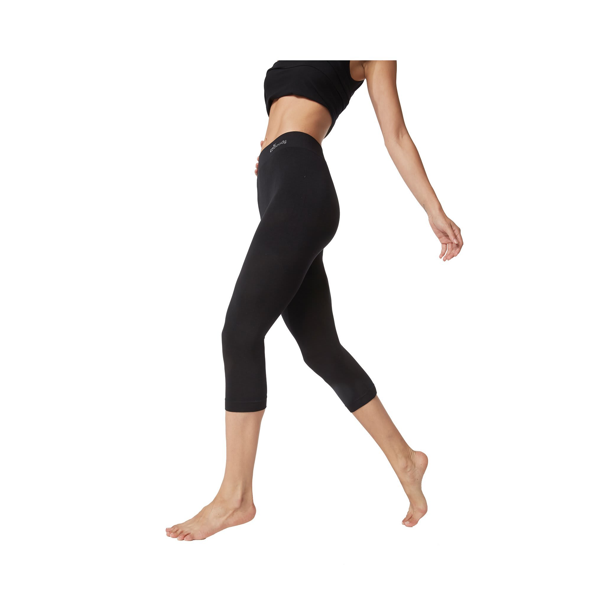 Boody Wear Cropped Black Leggings