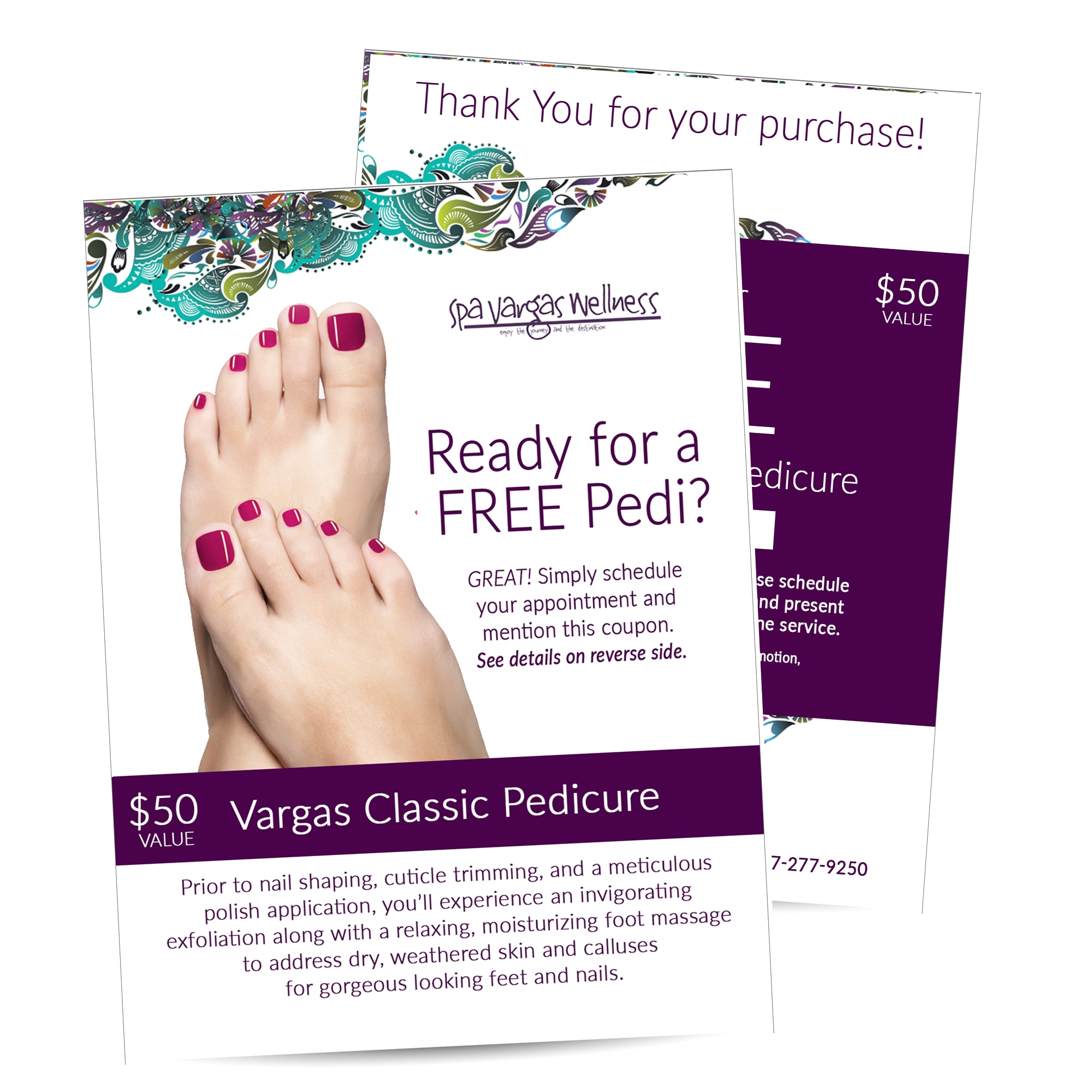 Spa Vargas Classic Pedicure Gift Card