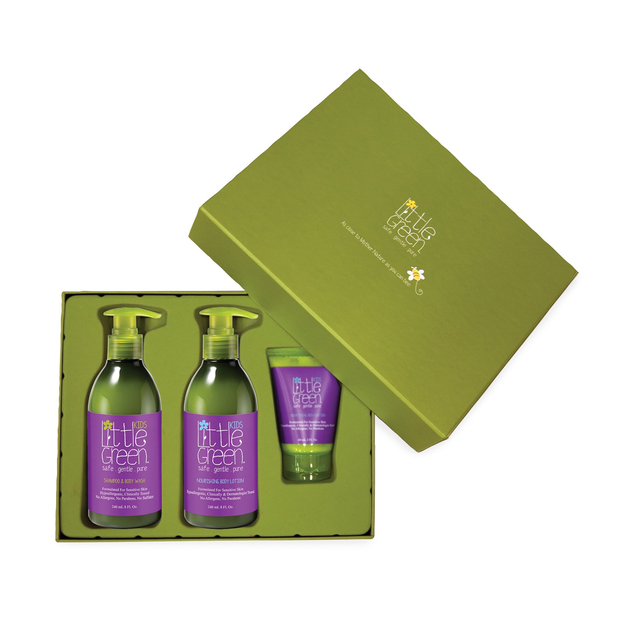 Little Green Kids Gift Set with Detangler