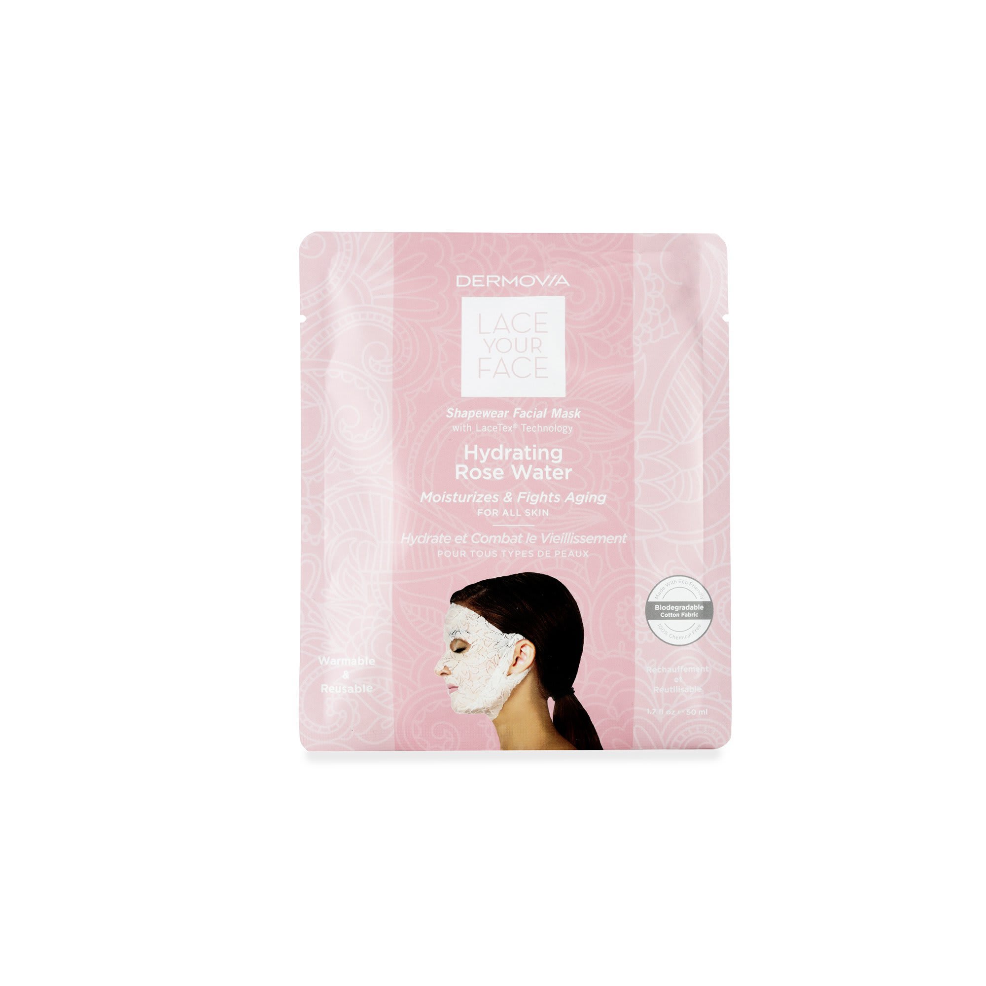 Dermovia Lace Your Face Compression Mask - Hydrating Rose Water