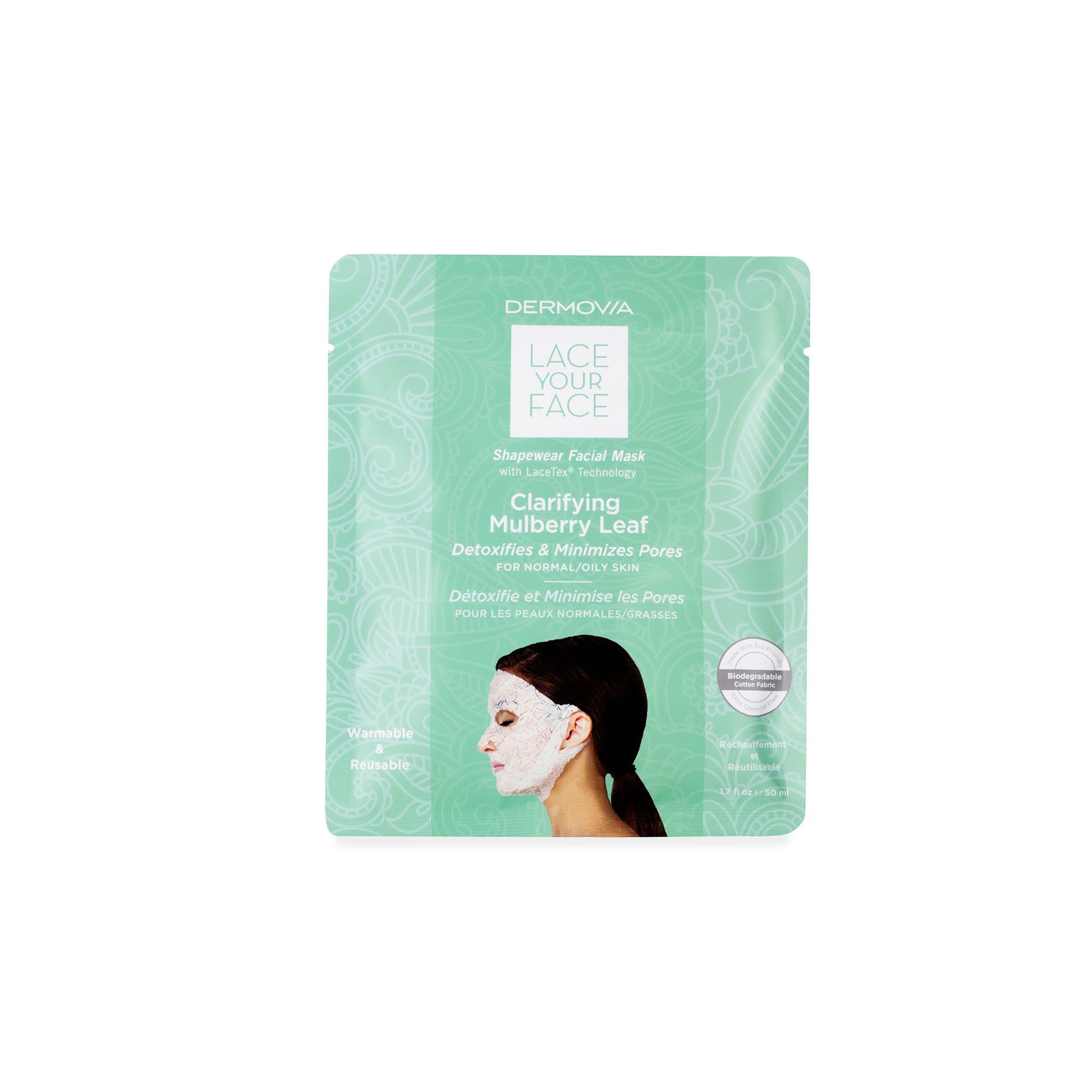 Dermovia Lace Your Face Compression Mask - Clarifying Mulberry Leaf