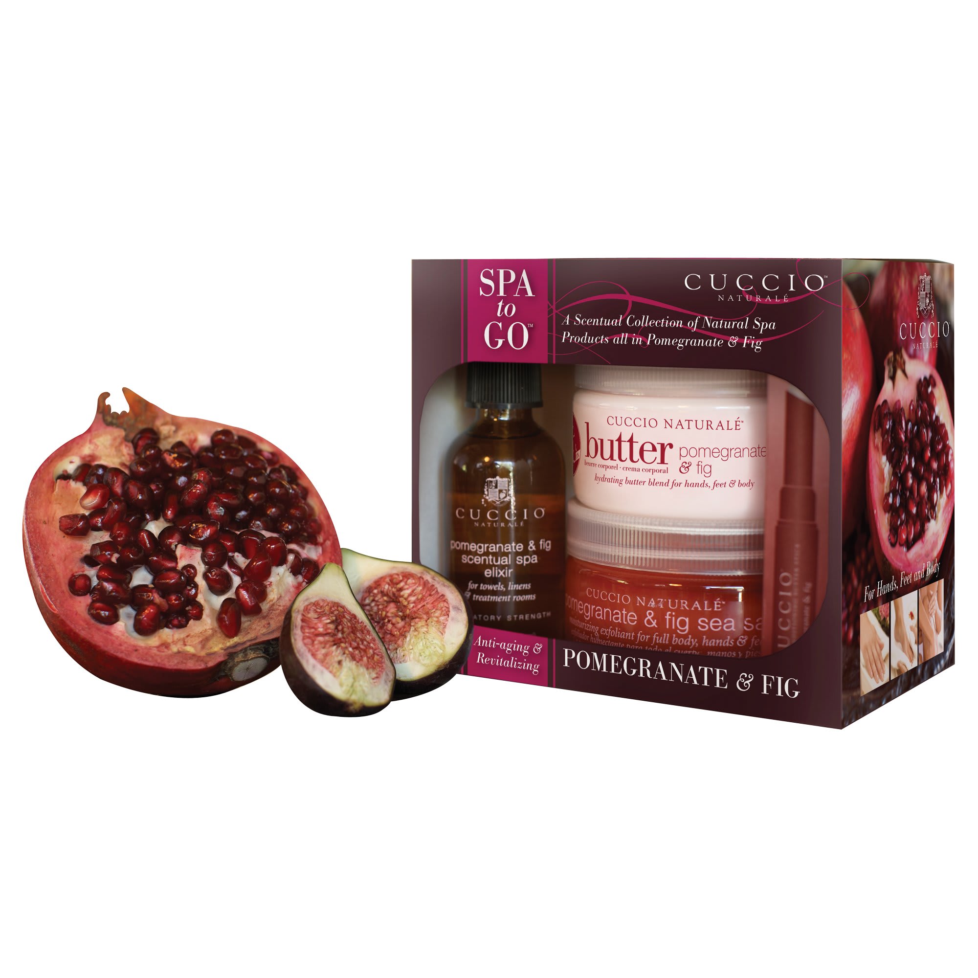Cuccio Naturale Pomegranate & Fig Spa to Go Kit 1 Set