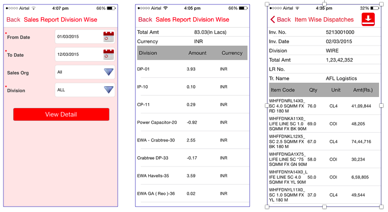 SAP ESS Sales Reports