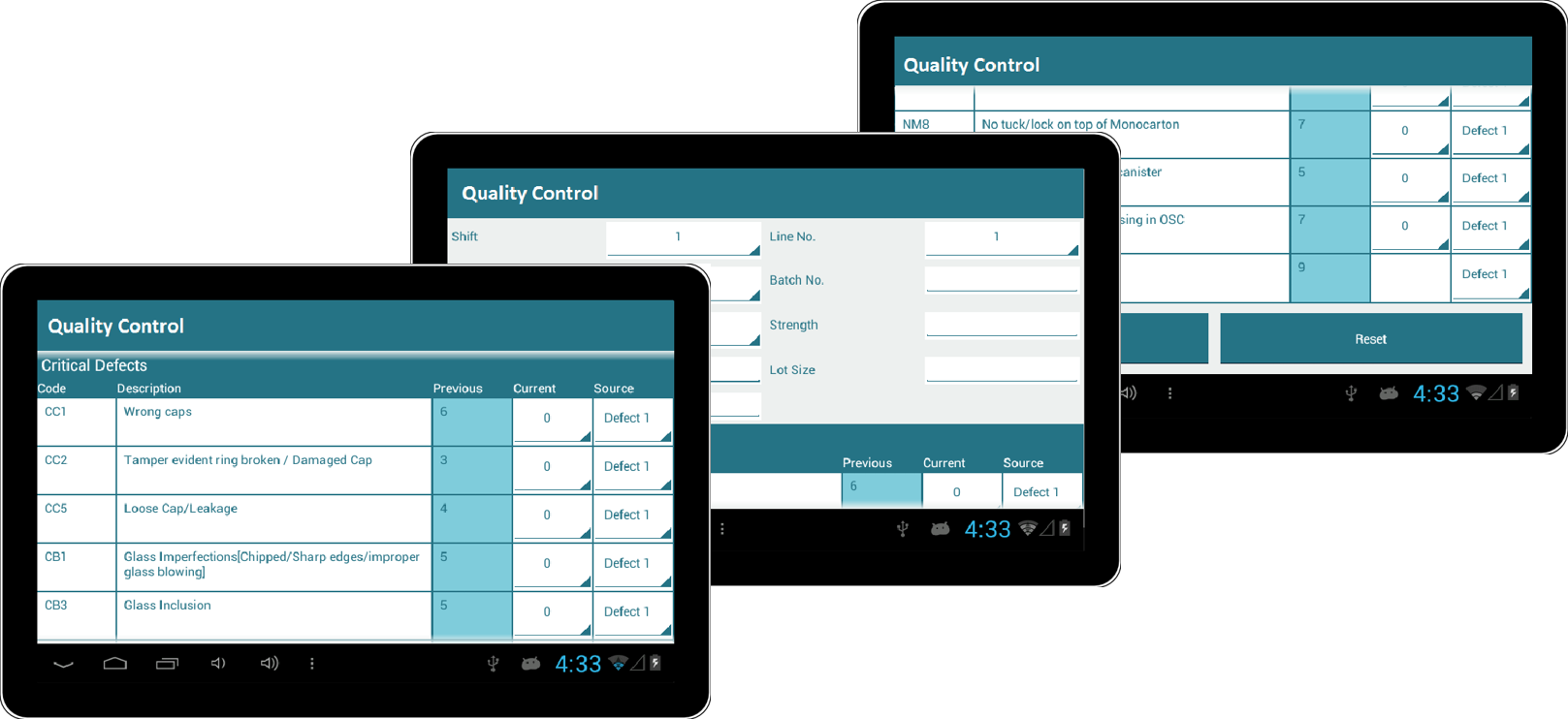 Quality Management Tablet Solution