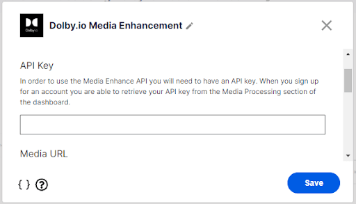 Dolby.io Media Enhancement Dolby.io Media Enhancement
