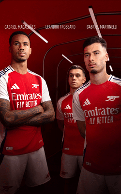 adidas Arsenal 24/25 Home Jersey - Red | Free Shipping with adidas Arsenal 24/25 Home Jersey - Red | Free Shipping with