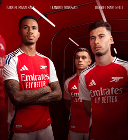 adidas Arsenal 24/25 Home Jersey - Red | Free Shipping with