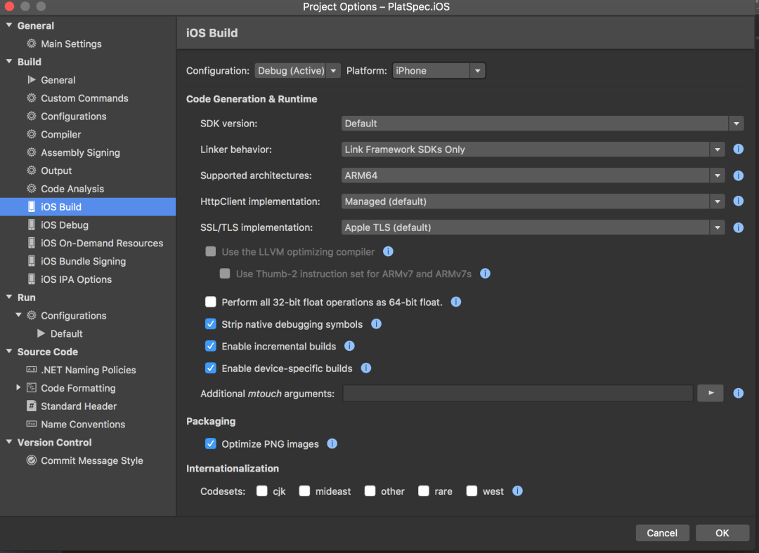 The whole settings screen - make sure to change the configurations at the top!