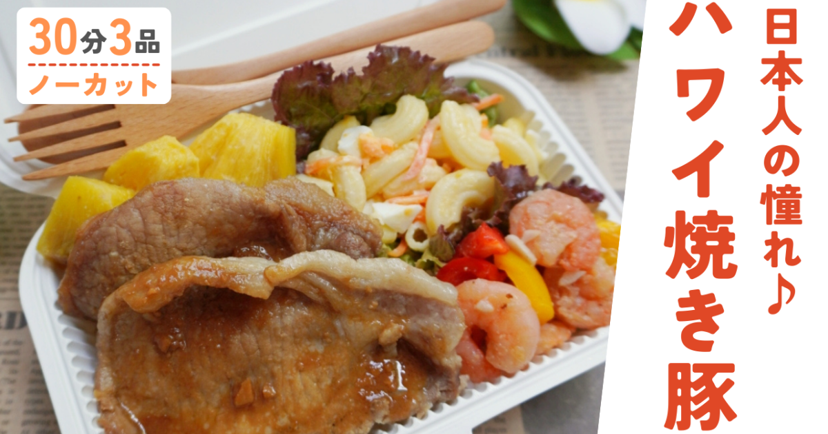 ハワイアンスタイルの焼き豚 /王道ガ…